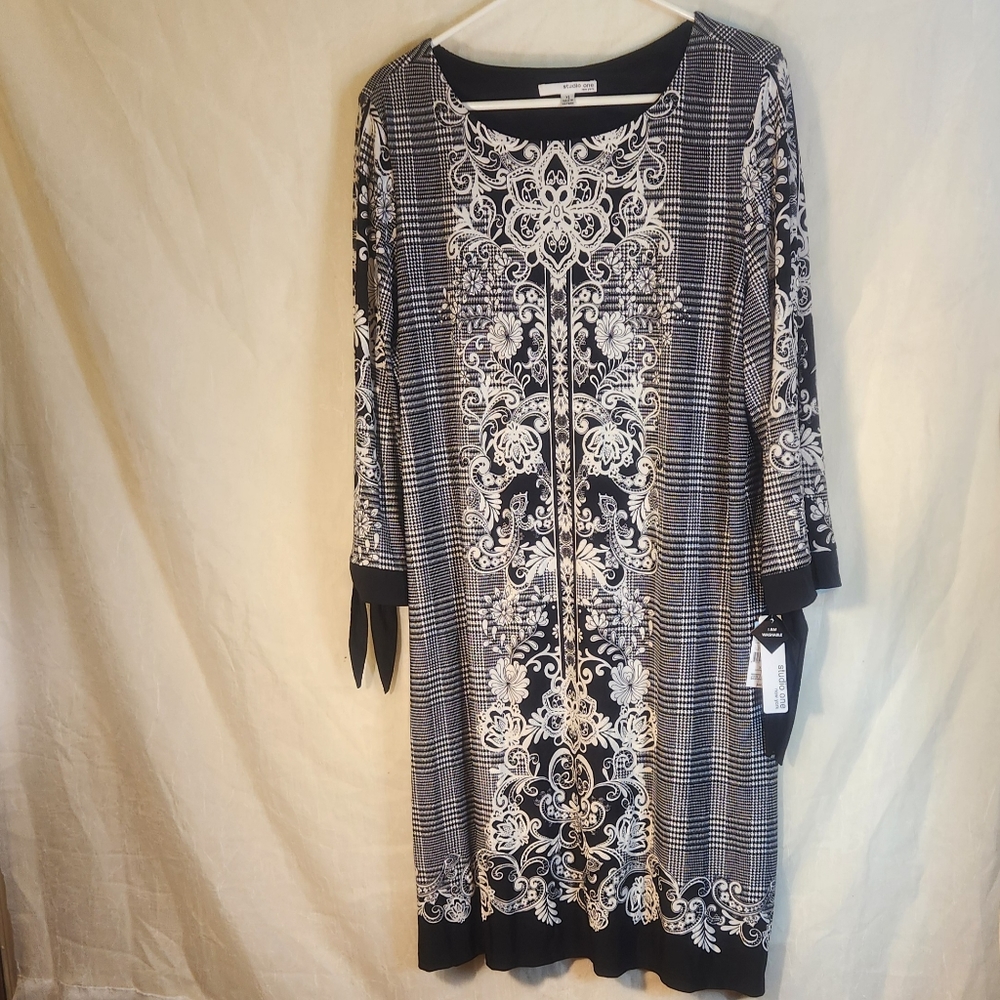 Studio One New York Dress Black & White New w tags